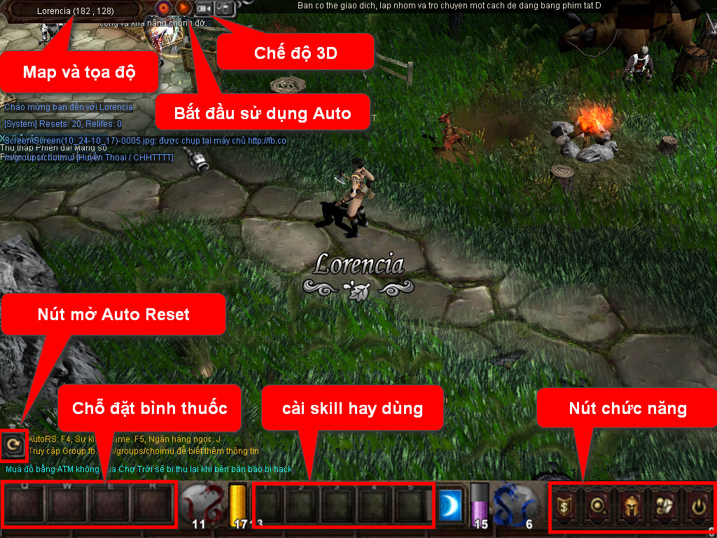Chức năng chính của Game MU Bắc Việt
