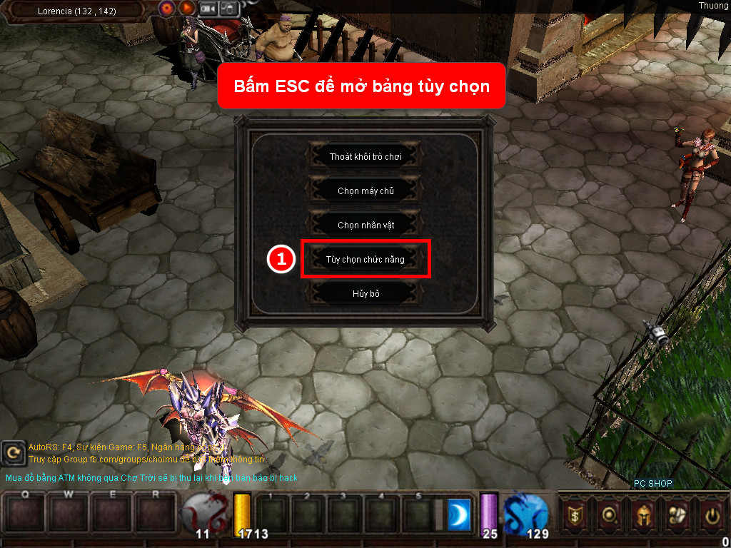 Chức năng chính của Game MU Bắc Việt